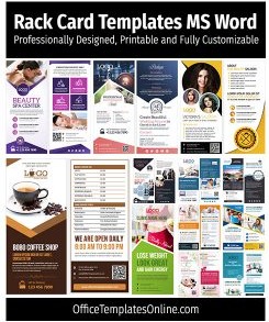 12+ Premium Quality Free Rack Card Templates for MS Word