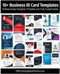 10+ Free Business ID Card & Employee Badge Formats for MS Word