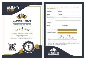 5+ Free Premium Warranty Card Templates for MS Word