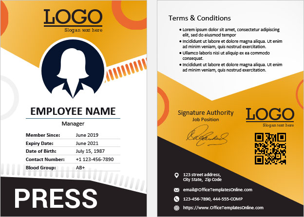 Press ID Card Printing