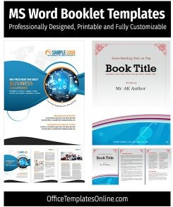 MS Word Booklet Templates