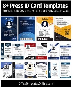 12+ FREE Professionally Designed Press ID Card Templates for MS Word