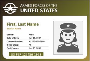 Download Free Veteran ID Card Templates for MS Word