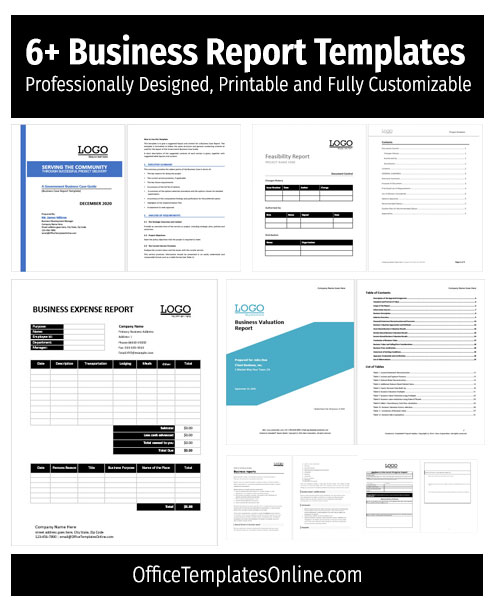 Free Ready made Report Templates for All Businesses in Word