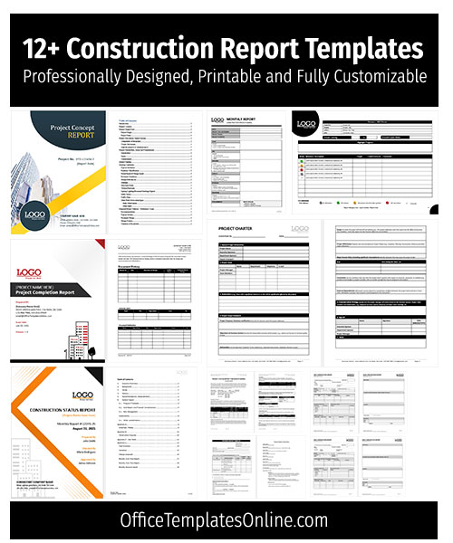 12+ Construction Report Templates in MS Word - Office Templates Online