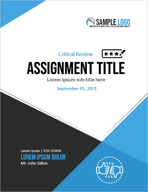 assignment format for word