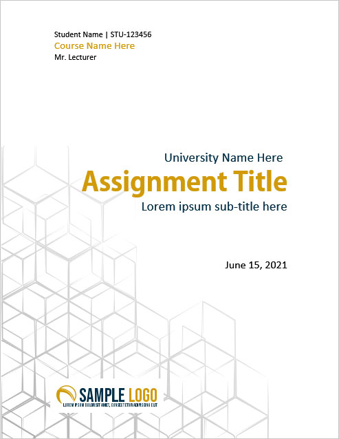 23 Free Assignment Cover Page Templates For Ms Word - Reverasite