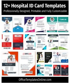 Free Hospital ID Card Templates – 27+ Editable Word Designs