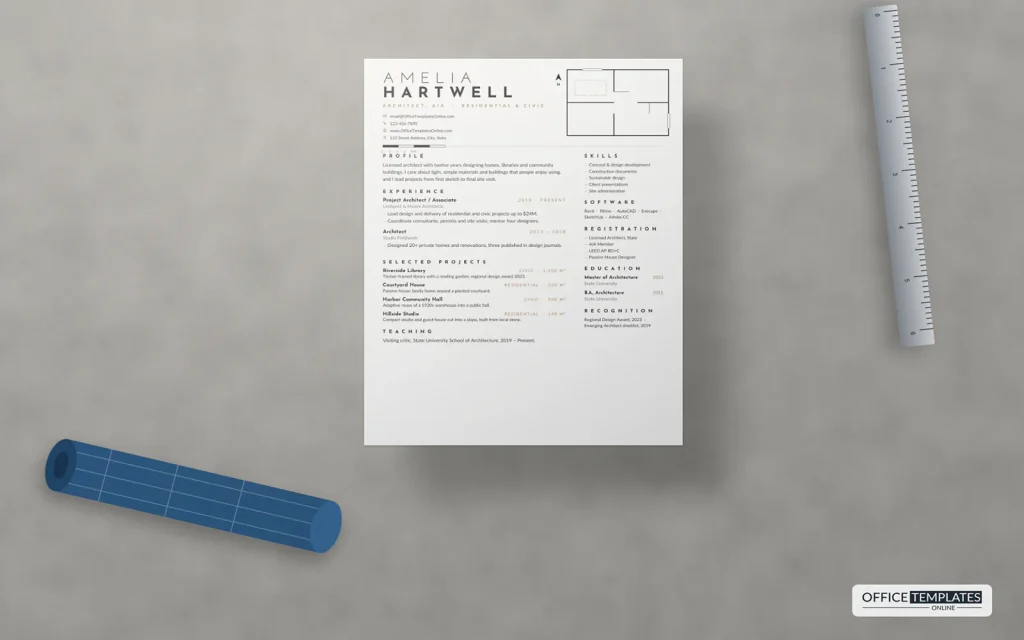 Architect Resume Template Mockup 1 1024x640