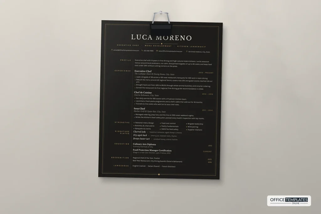 Executive Chef Resume Template Mockup 1024x683