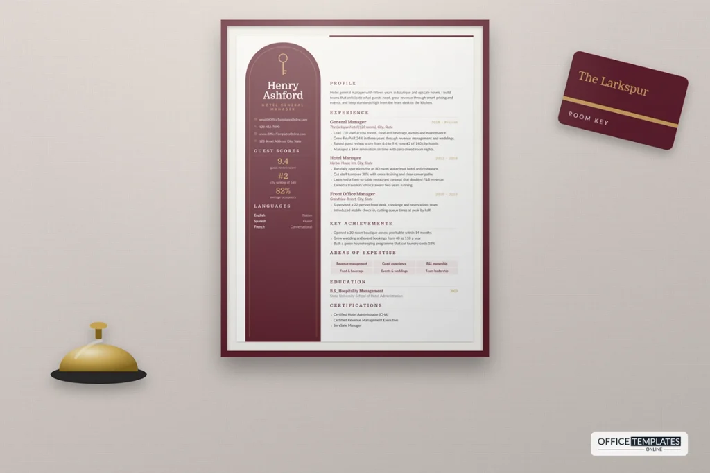 Hotel Manager Resume Template Mockup 1 1024x683