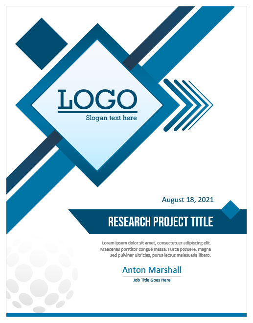 examples of cover page for research paper