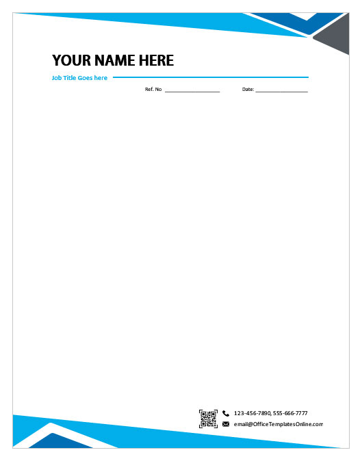 letterhead design in word format free download