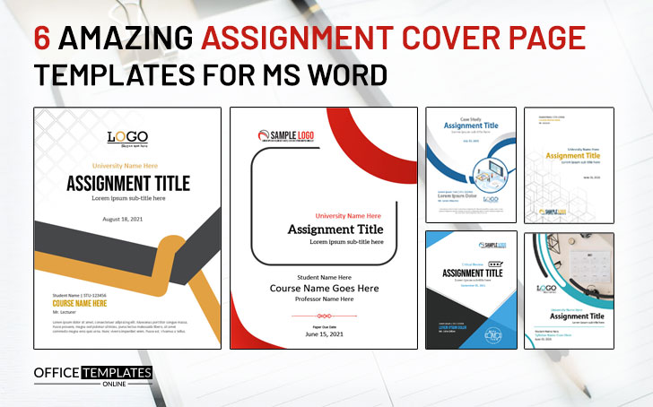 assignment front page design in word