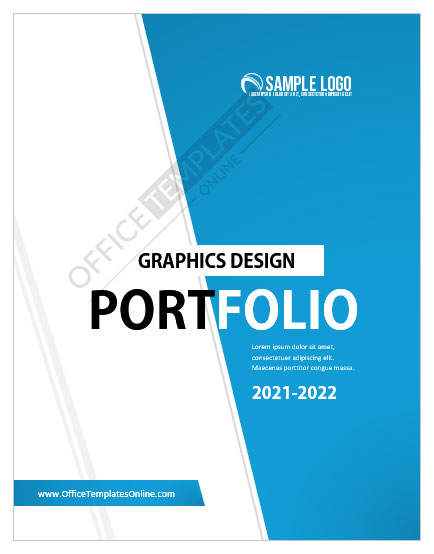 portfolio cover page template for kids