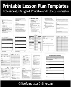 10+ Useful Lesson Plan Templates for Teachers – [Word]