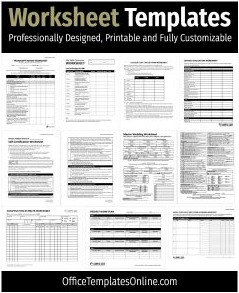 28+ Free Worksheet Templates for MS Word