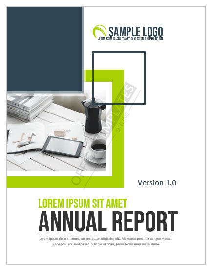 annual report cover page design samples