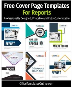 Boost Your Report Presentation with 21+ Free Cover Page Templates