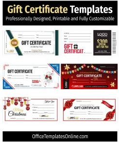 16+ Best Gift Certificate Templates in MS Word For Free