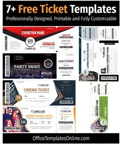 19+ Ticket Templates That Make Your Events Memorable