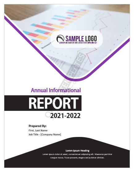 21 Free Useful Cover Page Templates For Reports In MS Word   Informational Report Cover Page Template For Ms Word 