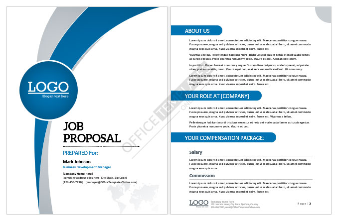 Job Proposal Template For New Position