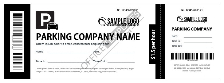 admission ticket template word