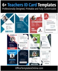25+ Free Teacher ID Card Designs & Templates