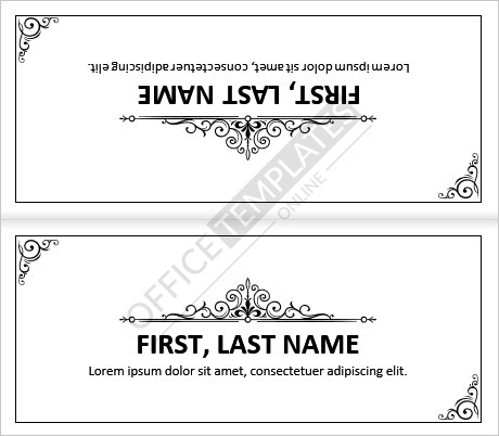 name tag template for kids black and white