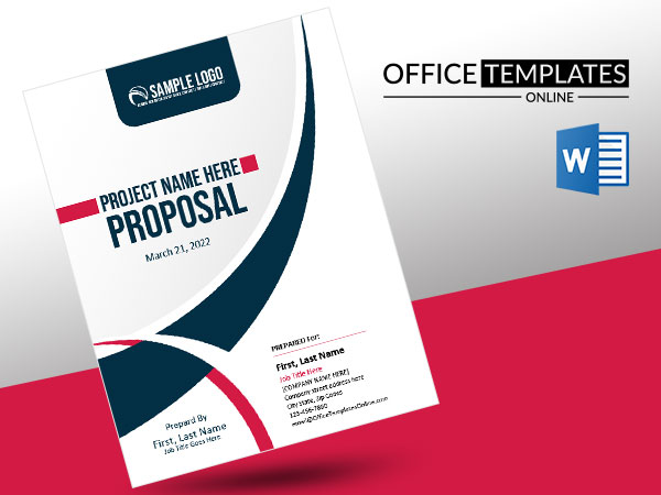 7 Free Cover Page Templates For Proposals In Microsoft Word