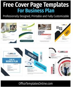 Cover Page Designs & Formats for Business Plan in MS Word [Free and Editable]