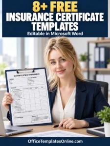 Insurance Certificate Samples and Templates for MS Word