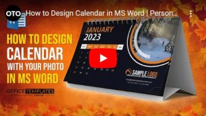 Free Printable Month Calendar Templates for 2023 in MS Word