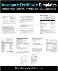 Download 8+ Insurance Certificate Samples and Templates for MS Word