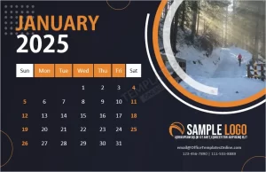 Download Beautiful Month Calendar Design with Different Nature Photos for each Month – MS Word Template