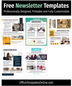 5+ Free Newsletter Templates in MS Word – [Printable & Editable]