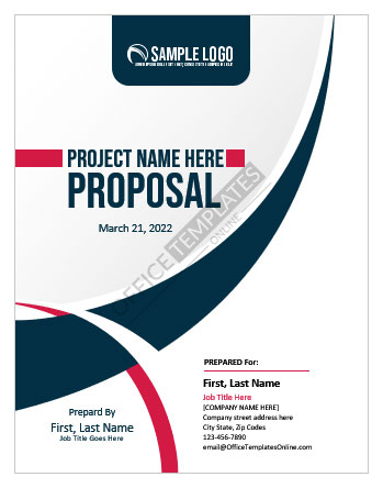 Project Proposal Title/Cover Page Design for MS Word