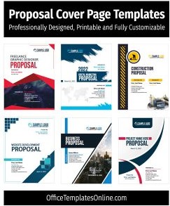 12+ Free Cover Page Templates for Proposals