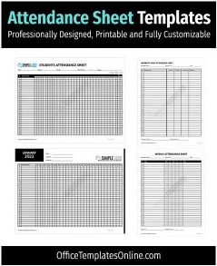 11+ Free Printable Attendance Sheet Templates in MS Word & Excel