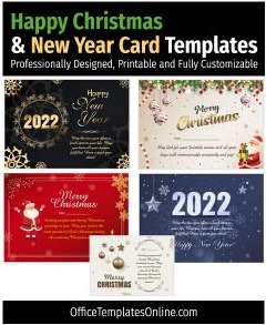 25 Festive Christmas and New Year Card Templates to Share the Cheer