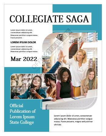 college magazine cover page design