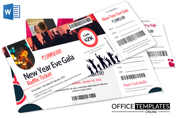 7 best free raffle ticket designs formats for ms word