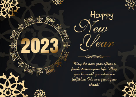 conception de cartes de bonne année 2022