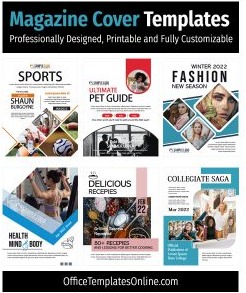 11+ Free Stylish Magazine Cover Page Designs for Your Inspiration