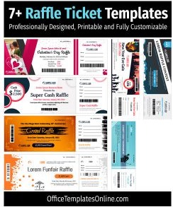 22+ Best Free Raffle Ticket Templates & Formats for MS Word