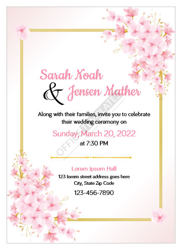 Best Wedding Invitation Card Examples - 10+ Templates [Download Now]