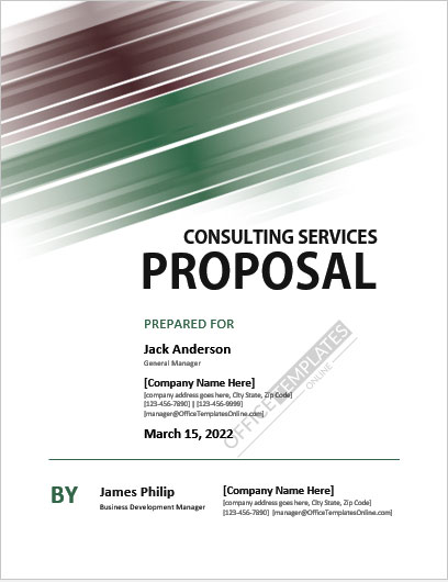 Simple Consulting Proposal Template Word