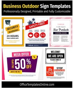 8+ Useful Outdoor Sign Templates for MS Word