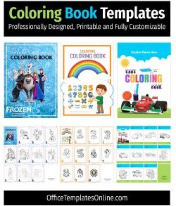17+ Free Coloring Book Templates for Kids’ Fun and Creativity